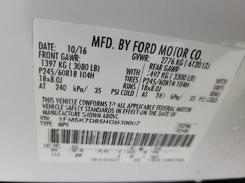 Used 2017 Ford Explorer XLT w/ Equipment Group 202A image 50