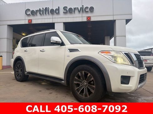 Used 2017 Nissan Armada Platinum w/ Captain Seat Package AWD/4WD image 1