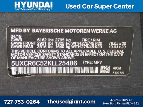 Used 2019 BMW X5 xDrive40i w/ Convenience Package AWD/4WD image 45