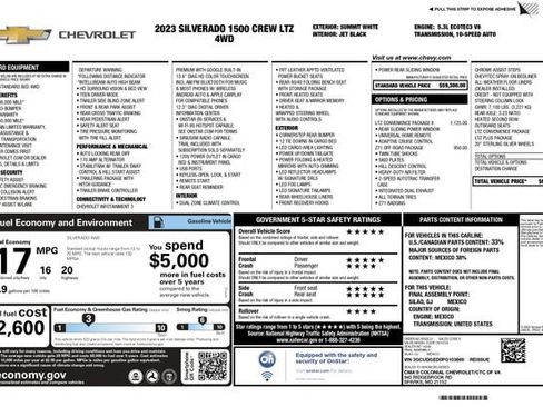 Used 2023 Chevrolet Silverado 1500 LTZ w/ LTZ Convenience Package II image 3