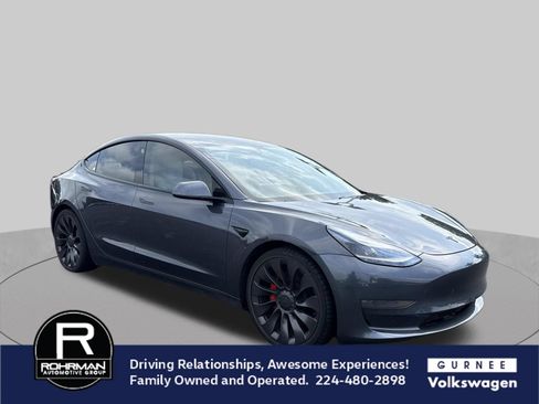 Used 2021 Tesla Model 3 Performance AWD/4WD image 2