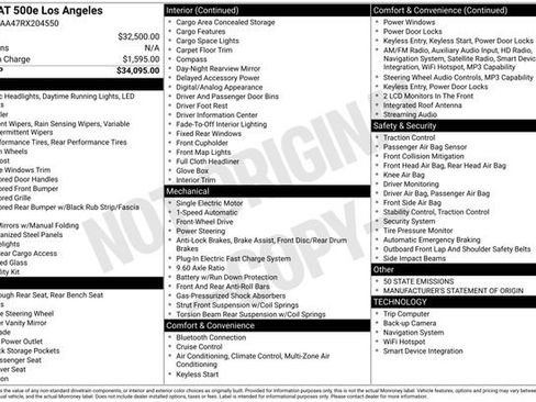 Used 2024 FIAT 500 e (RED) FWD image 5