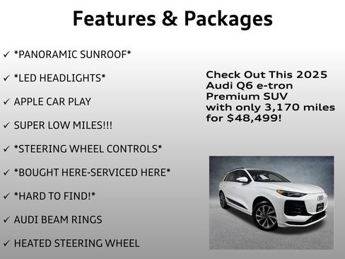Used 2025 Audi Q6 e-tron Premium w/ Convenience Package image 12