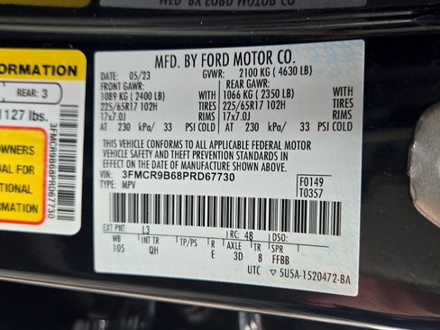 Certified 2023 Ford Bronco Sport Big Bend w/ Convenience Package AWD/4WD image 25
