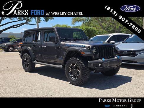 Used 2021 Jeep Wrangler Unlimited Rubicon 4xe AWD/4WD image 1