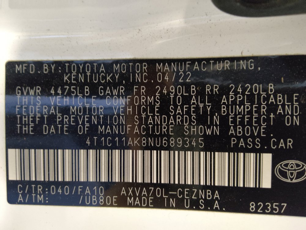 Used 2022 Toyota Camry LE FWD image 33
