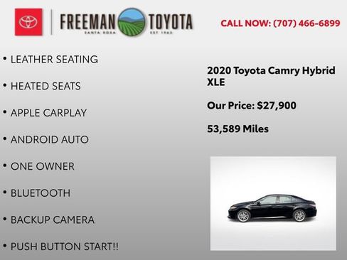 Used 2020 Toyota Camry XLE FWD image 5
