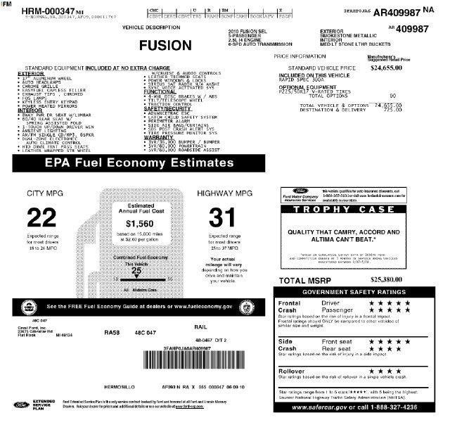 Used 2010 Ford Fusion SEL FWD image 31