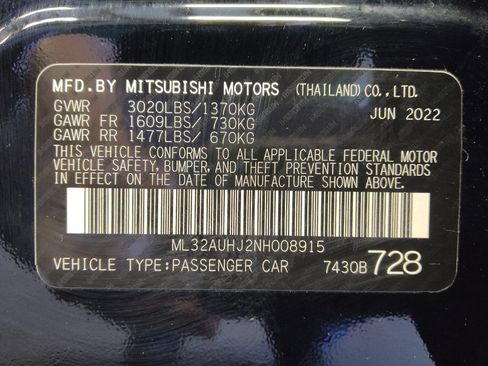 Used 2022 Mitsubishi Mirage ES FWD image 33