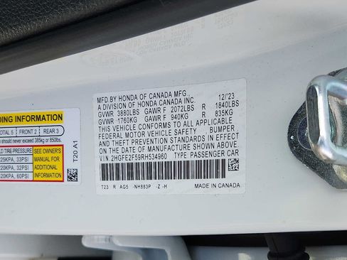 Certified 2024 Honda Civic Sport image 26