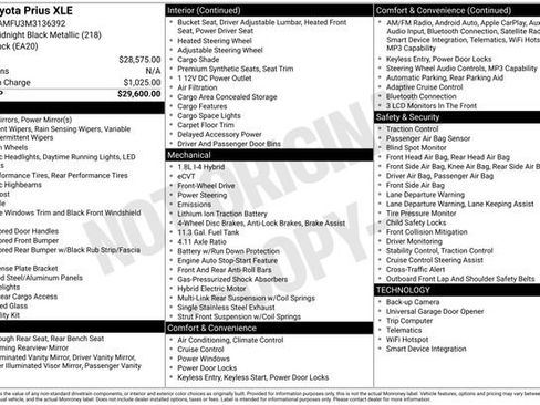 Used 2021 Toyota Prius XLE FWD image 4