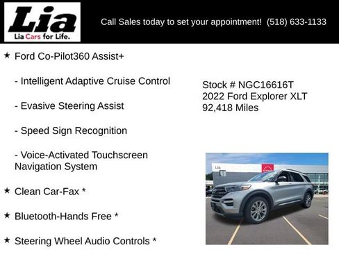 Used 2022 Ford Explorer XLT w/ Equipment Group 202A AWD/4WD image 12