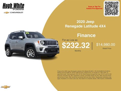 Used 2020 Jeep Renegade Latitude image 3