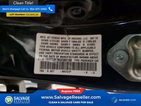 Used 2016 Honda Civic EX image 16