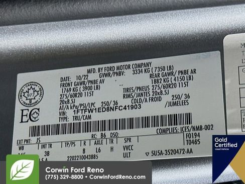 Certified 2022 Ford F150 Platinum image 36