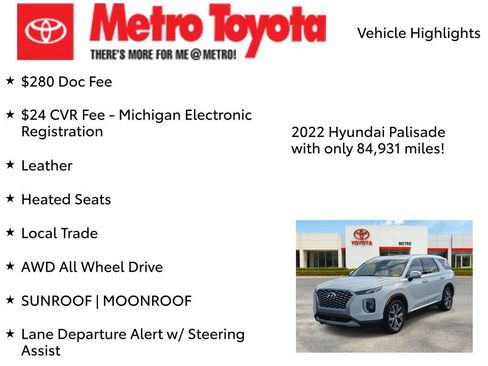 Used 2022 Hyundai Palisade SEL w/ 8P Bench Seat Package AWD/4WD image 8
