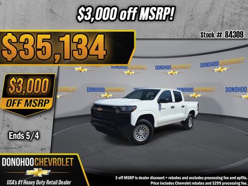 New 2026 Chevrolet Colorado W/T AWD/4WD image 1