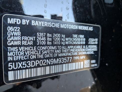 Used 2022 BMW X3 xDrive30i w/ Convenience Package image 43