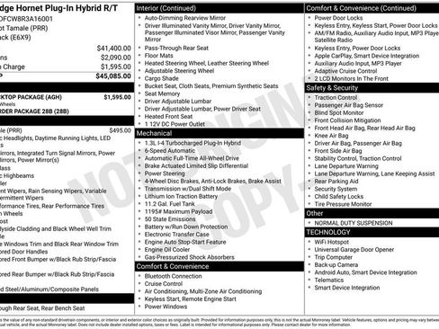 Used 2024 Dodge Hornet R/T w/ R/T Blacktop Package image 34