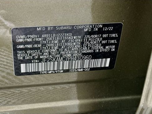 Certified 2023 Subaru Forester Wilderness AWD/4WD image 36