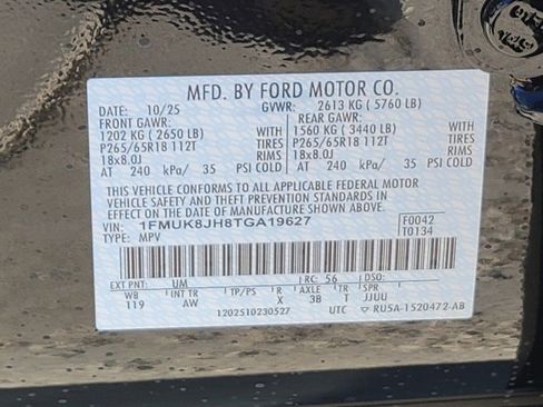 New 2026 Ford Explorer Tremor w/ Tremor Convenience Package image 12