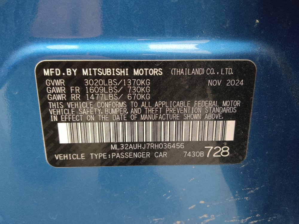 Used 2024 Mitsubishi Mirage ES FWD image 33