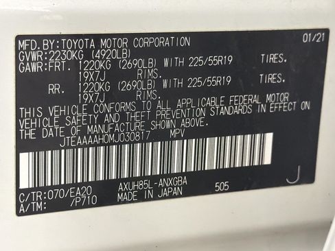 Used 2021 Toyota Venza XLE w/ Softex Package AWD/4WD image 34