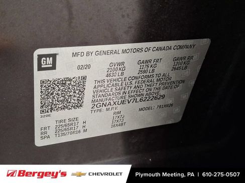 Certified 2020 Chevrolet Equinox LT image 31