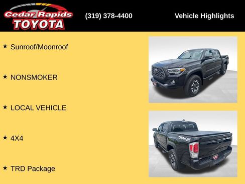 Used 2021 Toyota Tacoma TRD Off-Road w/ TRD Premium Off Road Package AWD/4WD image 22