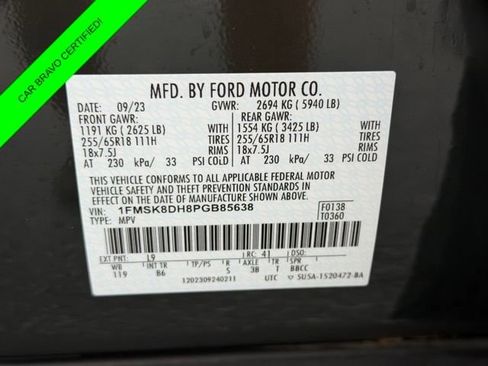 Used 2023 Ford Explorer XLT AWD/4WD image 22