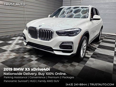 Used 2019 BMW X5 xDrive40i w/ Premium Package 2 AWD/4WD image 1