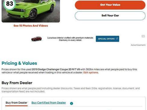 Used 2019 Dodge Challenger R/T Plus w/ Plus Package RWD image 19