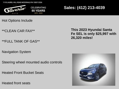 Used 2023 Hyundai Santa Fe SEL w/ Cargo Package AWD/4WD image 5