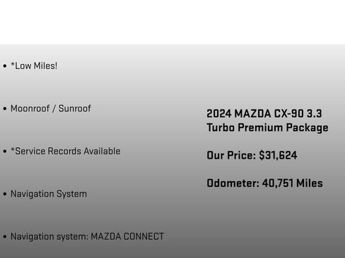 Used 2024 MAZDA CX-90 3.3 Turbo w/ Premium Package AWD/4WD image 12