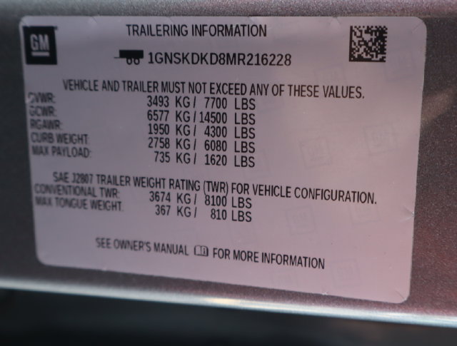Used 2021 Chevrolet Suburban Z71 w/ Luxury Package AWD/4WD image 55