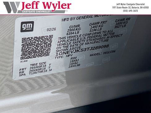 New 2026 Chevrolet Traverse Z71 w/ Driver Confidence Package image 38