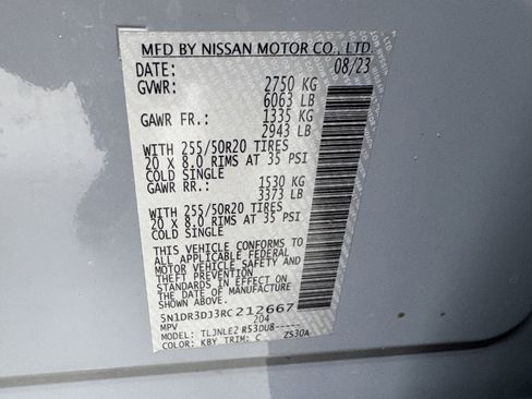 Used 2024 Nissan Pathfinder Platinum w/ Cargo Package image 39