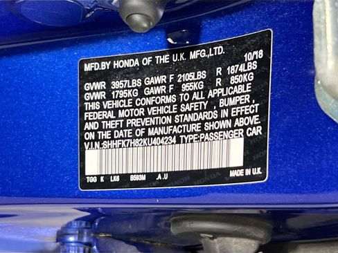 Used 2019 Honda Civic EX-L image 32