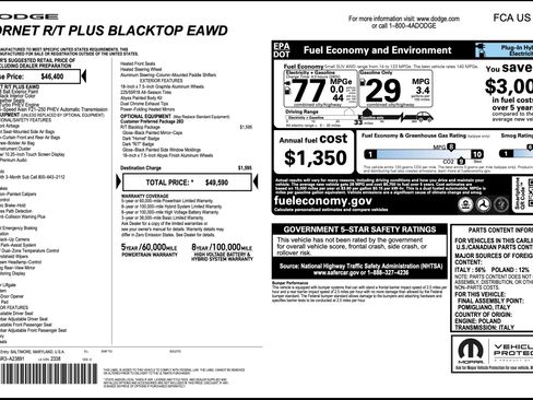 Used 2024 Dodge Hornet R/T Plus w/ R/T Blacktop Package AWD/4WD image 5