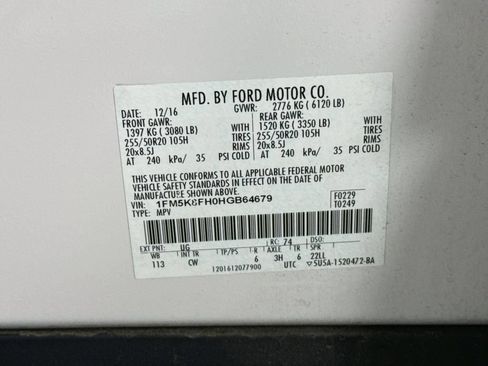Used 2017 Ford Explorer Limited w/ Equipment Group 303A AWD/4WD image 34