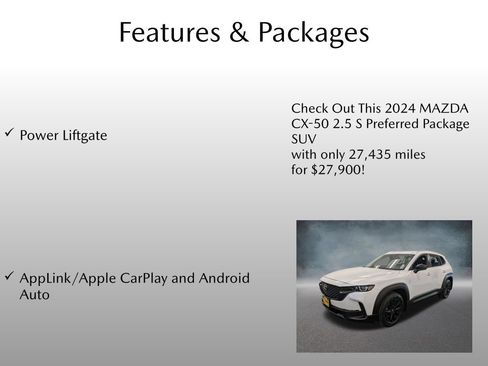 Used 2024 MAZDA CX-50 AWD 2.5 S w/ Convenience Package image 4