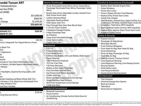Used 2022 Hyundai Tucson XRT w/ Cargo Package image 15