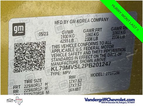 Used 2023 Chevrolet TrailBlazer ACTIV w/ Sun and Liftgate Package FWD image 26
