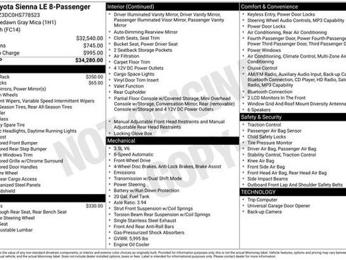 Used 2017 Toyota Sienna LE FWD image 31