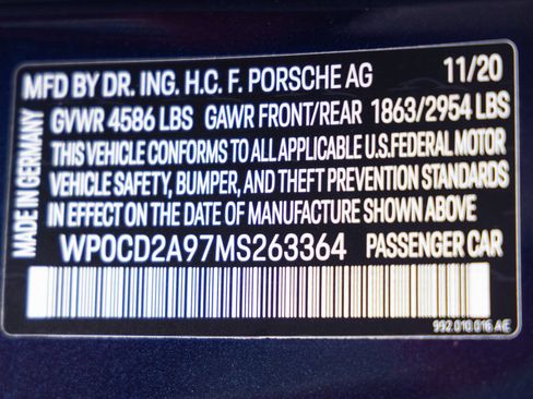 Certified 2021 Porsche 911 Turbo S AWD/4WD image 36