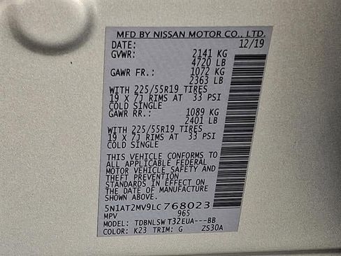 Used 2020 Nissan Rogue SL w/ Premium Package image 30