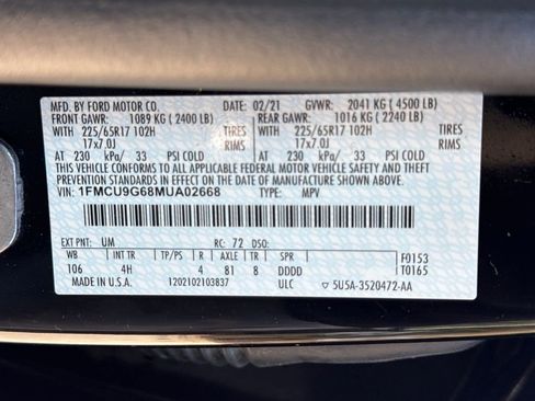 Used 2021 Ford Escape SE image 30