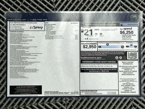 New 2026 Land Rover Range Rover Velar Autobiography image 35