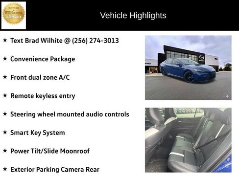 Used 2025 Toyota Camry SE w/ Multimedia Upgrade Package FWD image 6