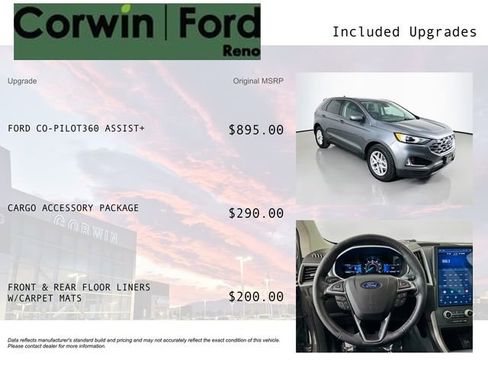 Used 2021 Ford Edge SEL w/ Cargo Accessory Package AWD/4WD image 3